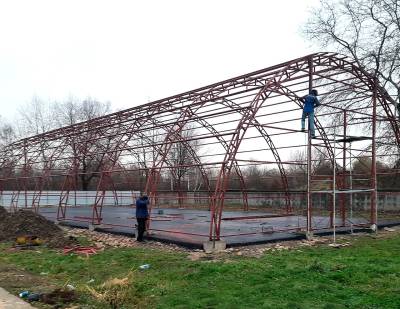 Строительство арочных ангаров